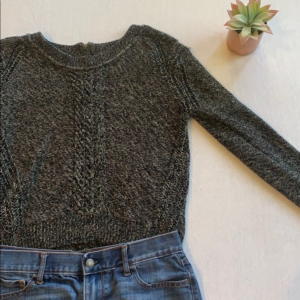 comfortable sweater with fun stitching
